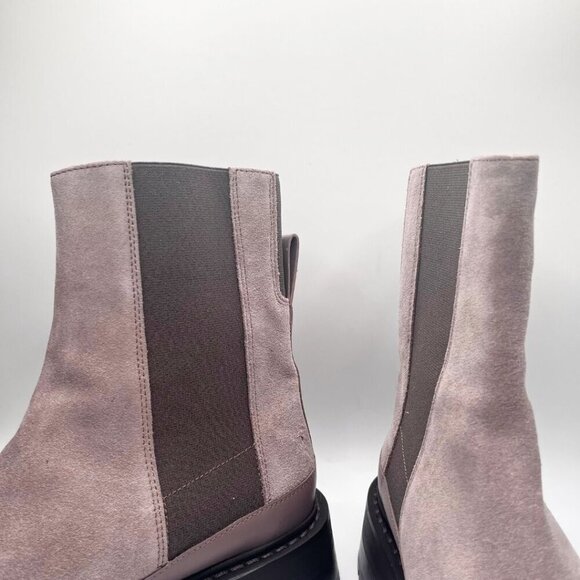 NWOT MANSUR GAVRIEL SOMA TAUPE SUEDE LUGGED SOLE ANKLE BOOTS - 8 (38) - Picture 11 of 13